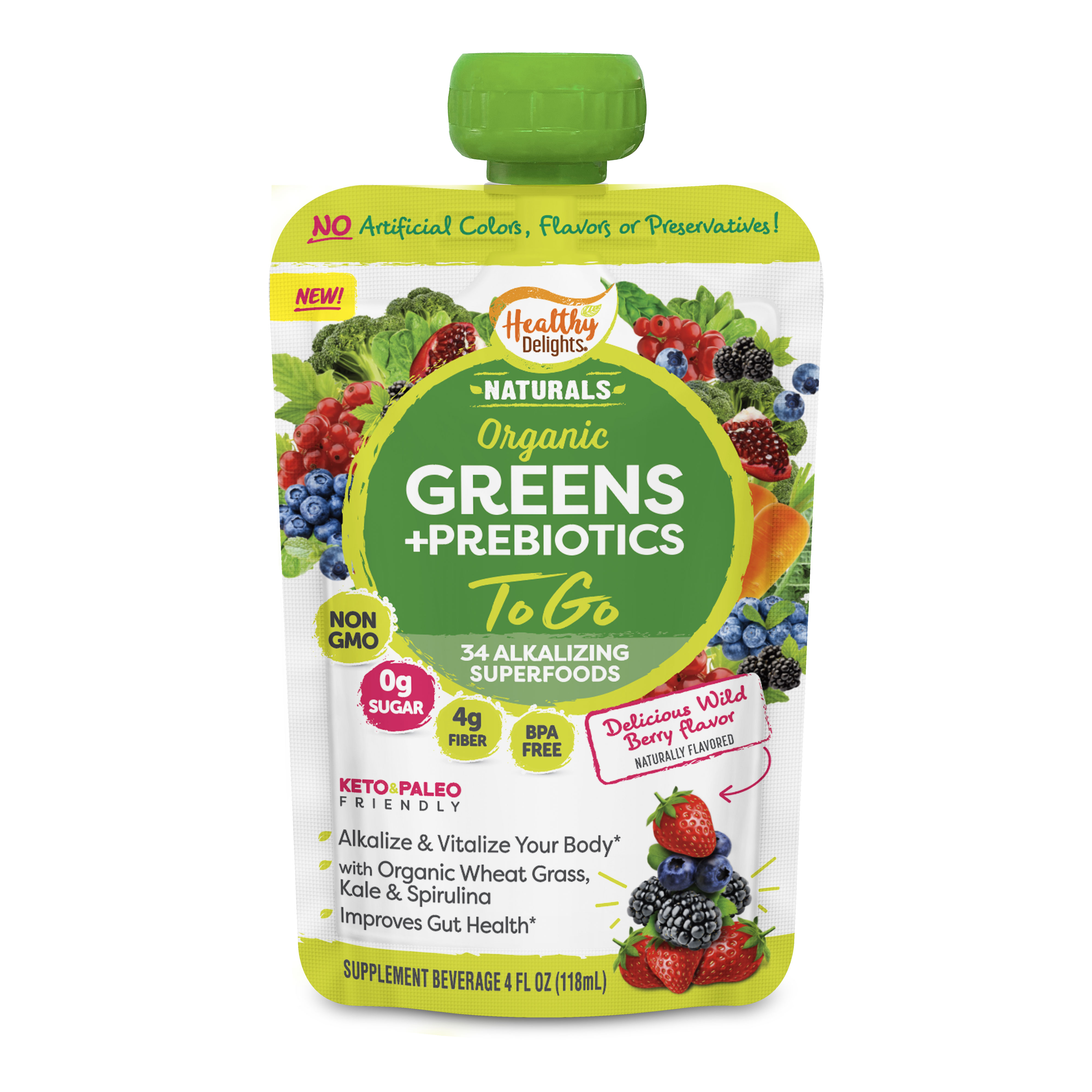 HD Greens Pouch Packaging Front