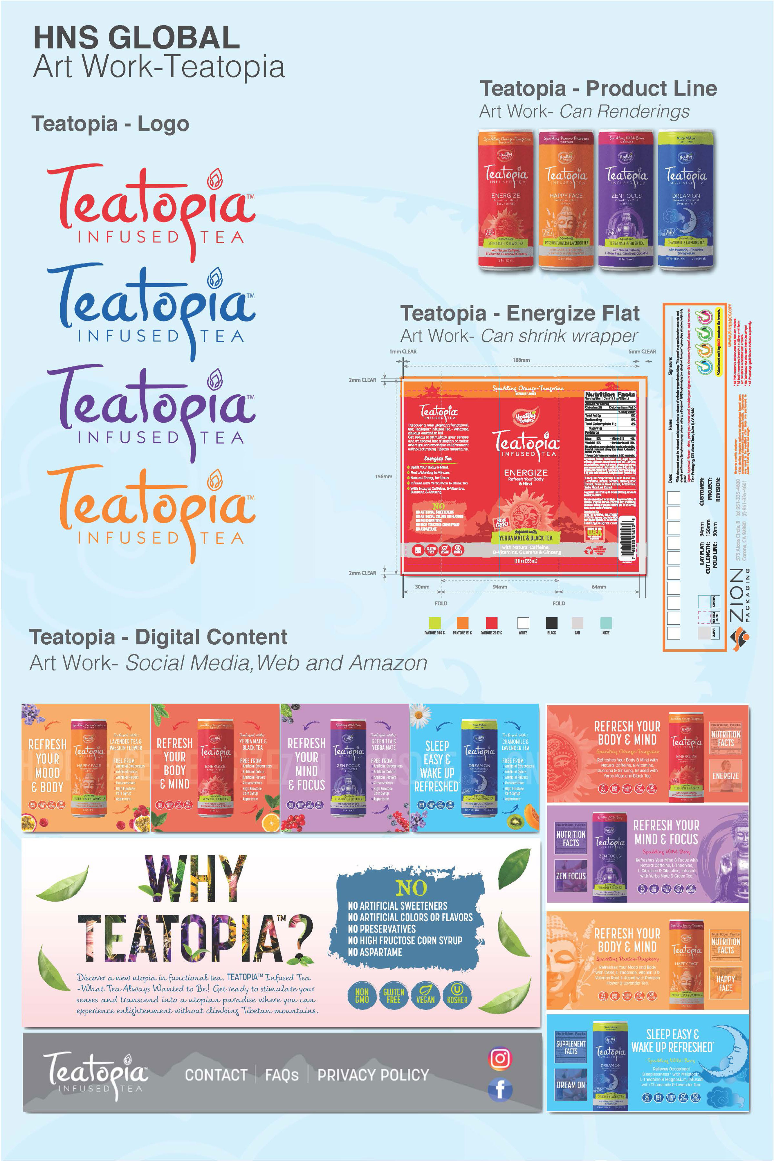 Teatopia Productline Packaging