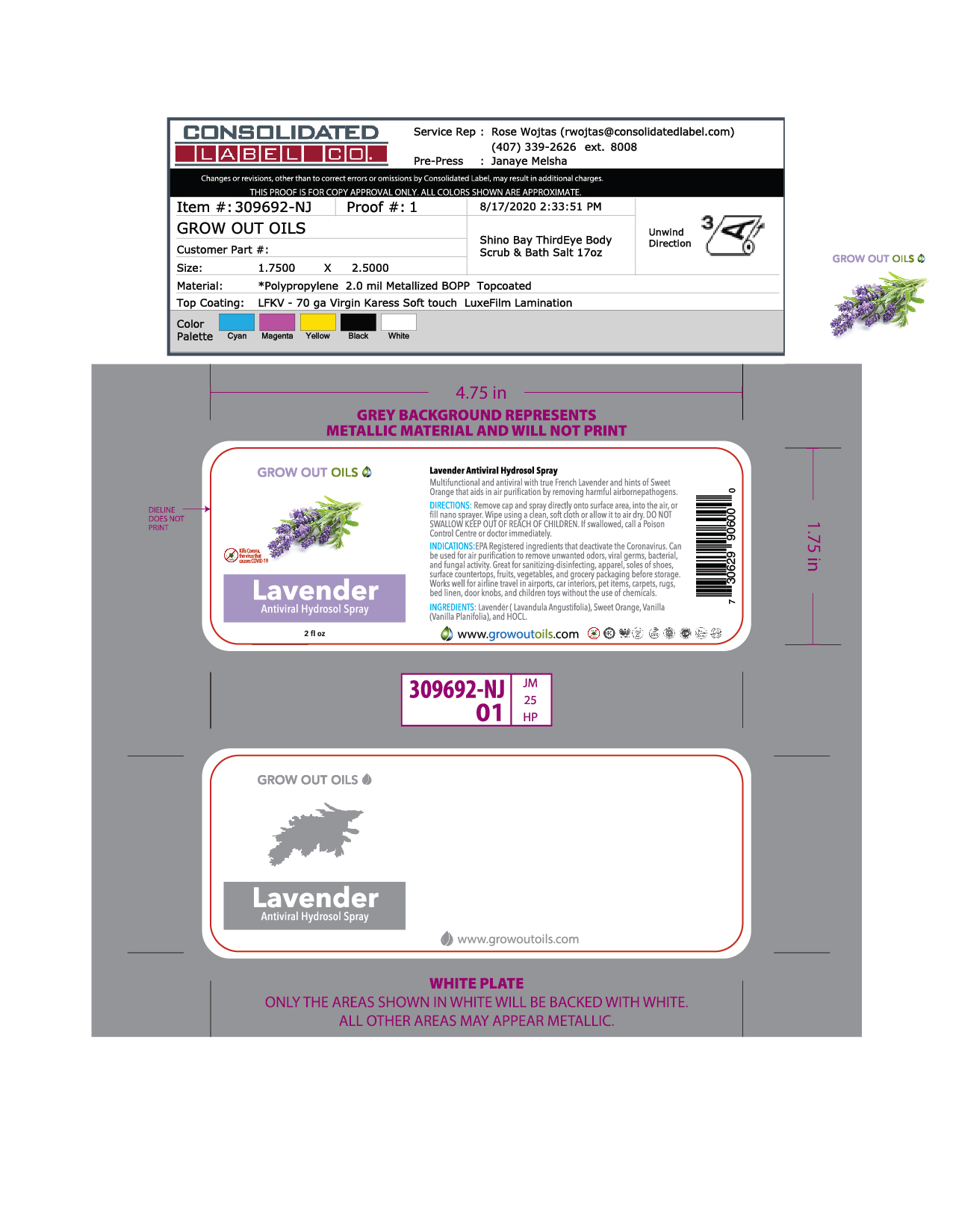 2oz-Hydrosol Collection Labels-PRINT_Lavender